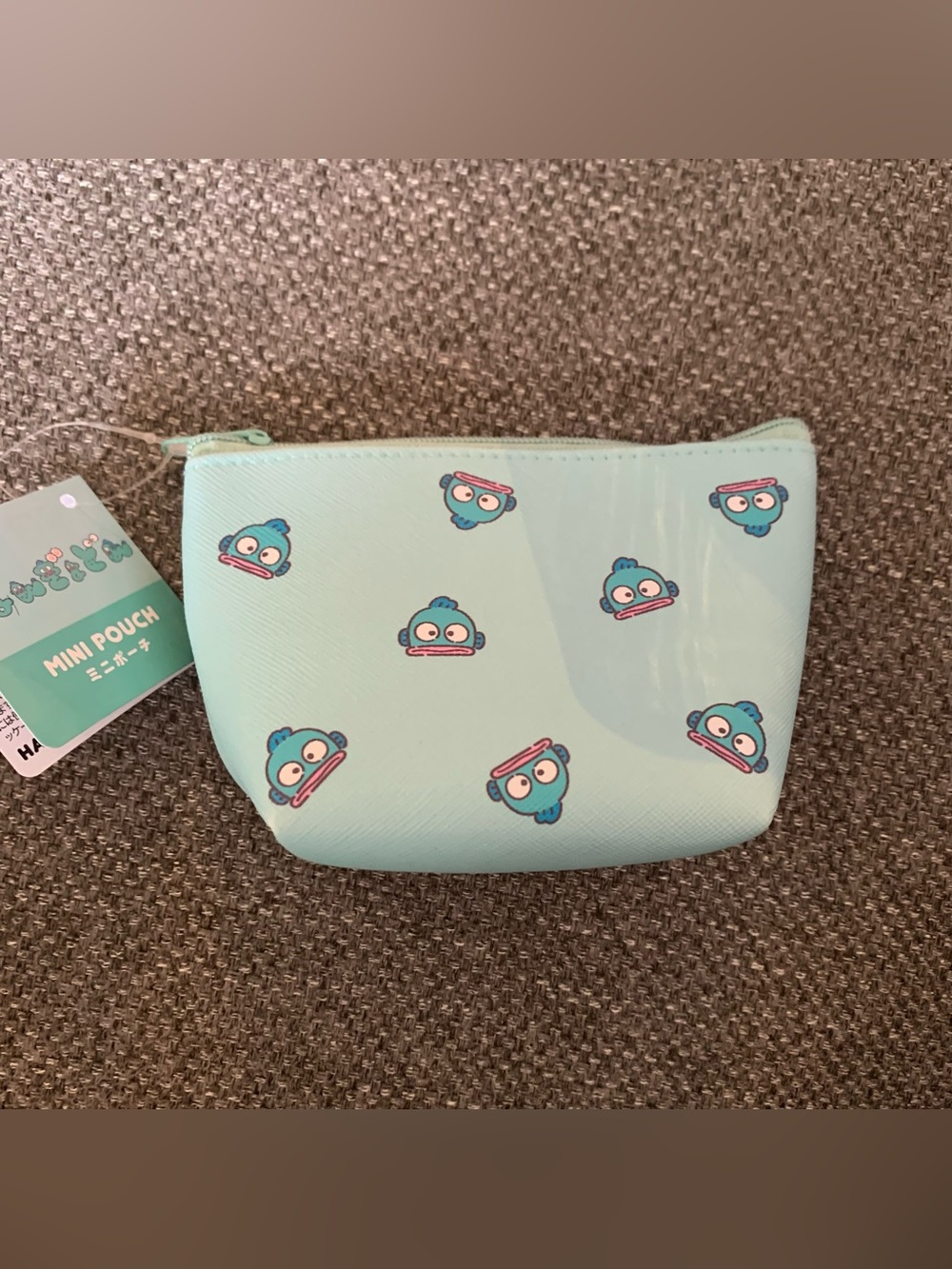 BNWT Japan Sanrio Hangyodon Mini Zipper Pouch